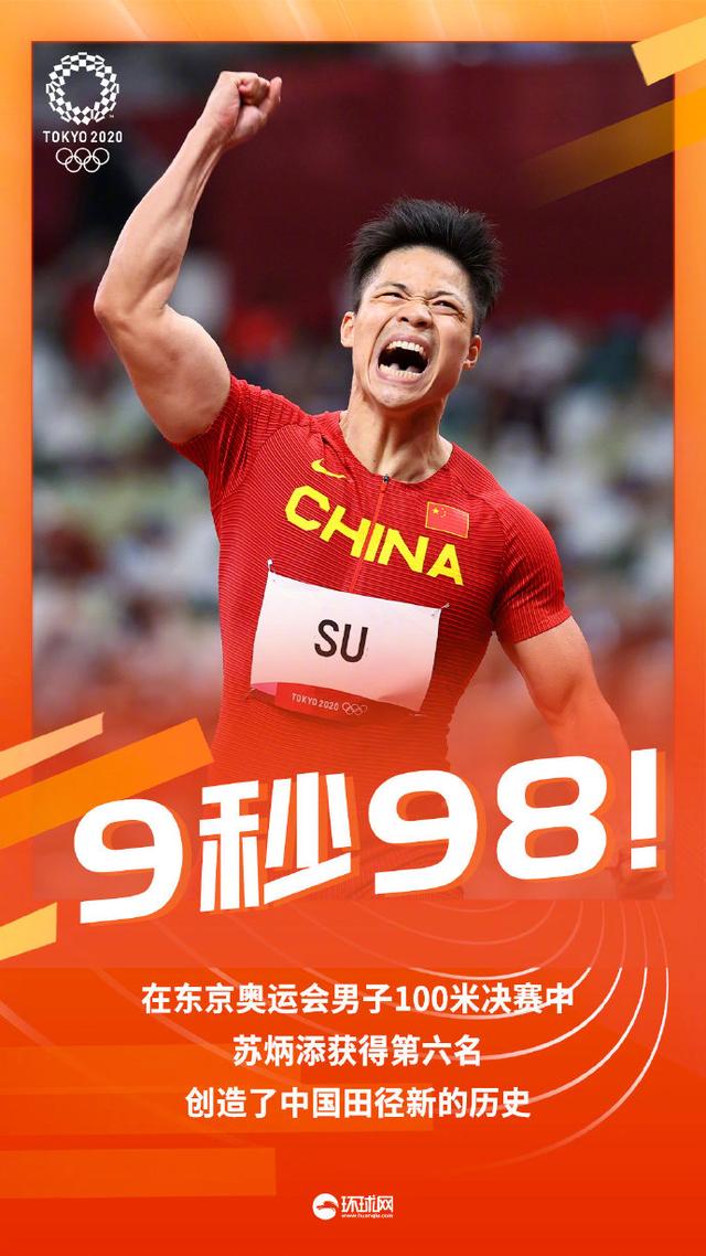 创造历史!苏炳添斩获奥运会男子决赛第六名,展现中国速度