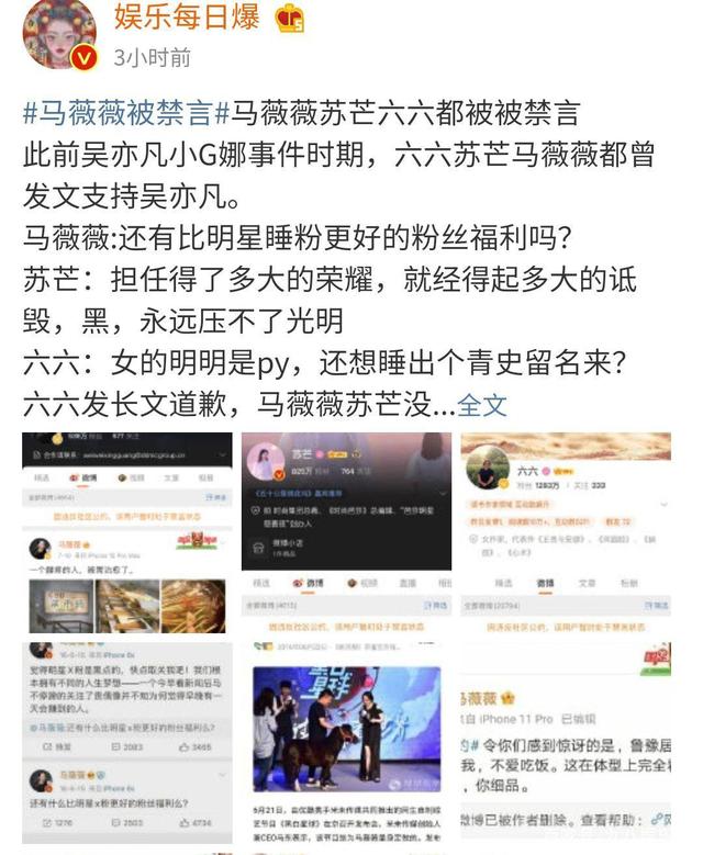 马薇薇被禁言,网友激动鼓掌,盘点昔日言论不堪入目