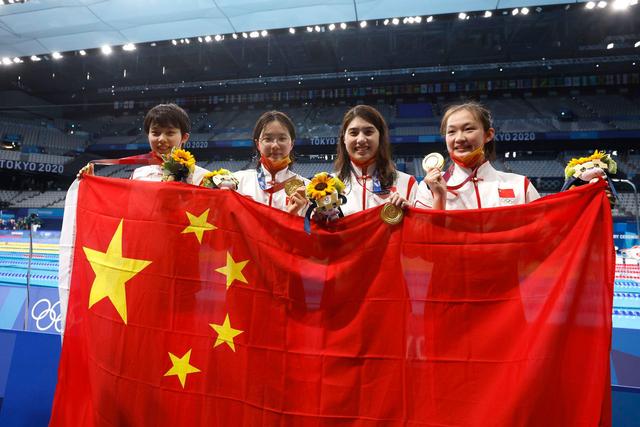 奥运游泳收官,中国3金2银1铜成绩闪耀,航天黑科技立功