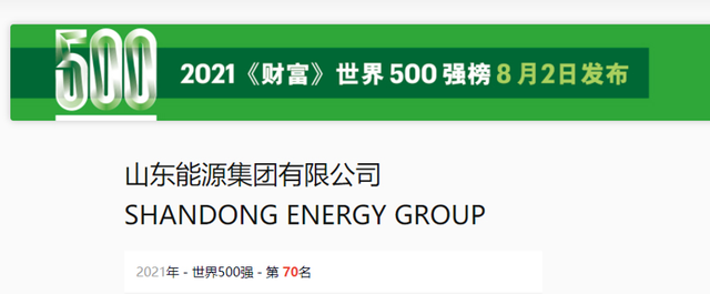 2021《财富》世界500强发布,山东5企业上榜