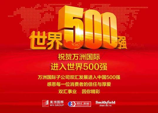 万洲国际进入《财富》世界500强
