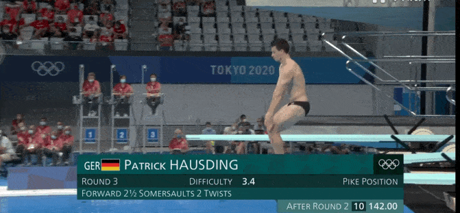 跳一半后悔了?德国跳水选手“急刹车”让教练没眼看