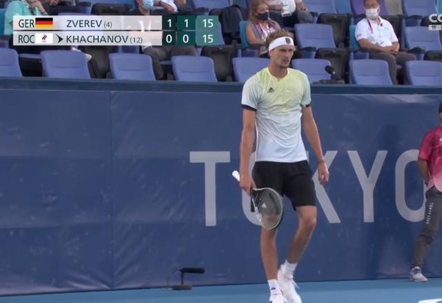 6-3!兹维列夫盘分1-0领先,德约科维奇终结者有望奥运夺金