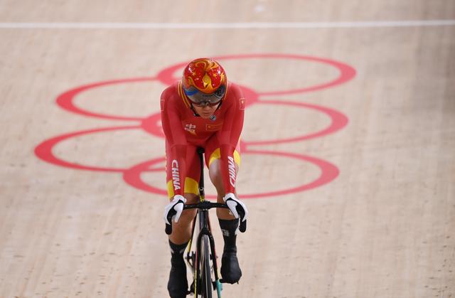 场地自行车——女子团体竞速赛预赛赛况