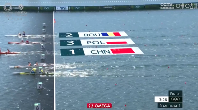 男子1000米双人划艇,刘浩/郑鹏飞创奥运最好成绩晋级决赛