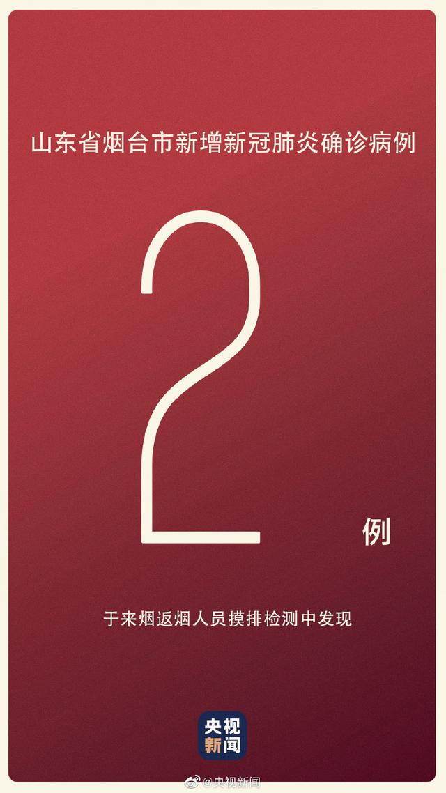 山东烟台新增确诊病例2例,均为美容院职工