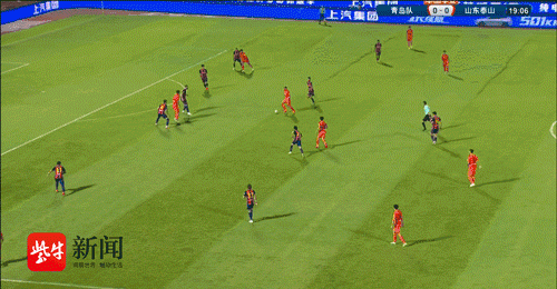 「进球gif」“齐鲁德比”山东泰山5:0大胜青岛队,提前三轮锁定争冠组