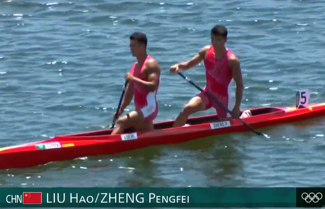 遗憾!中国皮划艇遭逆转,连续13年无缘奥运金牌,郑鹏飞刘浩夺银