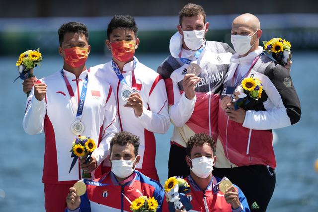 皮划艇静水——男子1000米双人划艇决赛赛况(2)