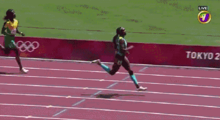 牙买加选手故意放慢冲刺导致出局!