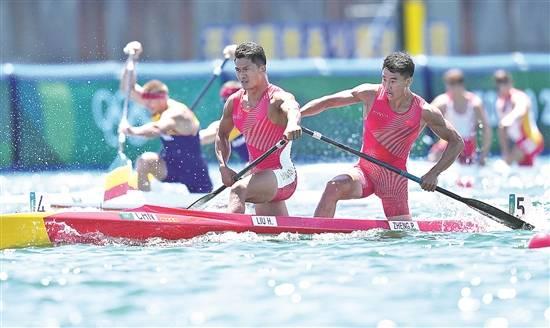东京奥运会男子双人划艇,郑鹏飞和刘浩遗憾摘银