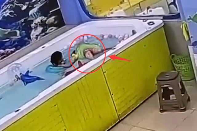 痛心!广东4岁女童泳池溺水,挣扎许久后身亡,2名女子全程在场