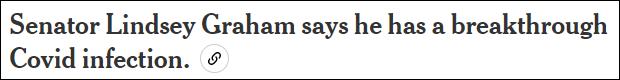 美国共和党参议员格雷厄姆新冠病毒检测呈阳性,已于去年12月接种新...