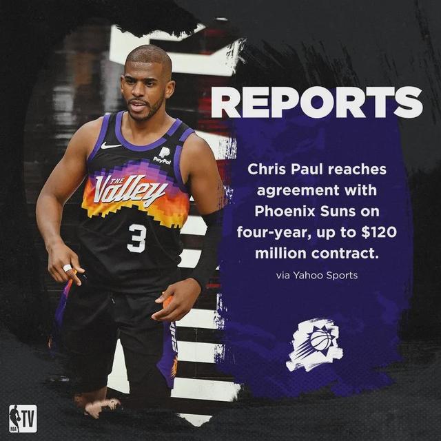 4年1.2亿!贵?保罗已经作出牺牲了