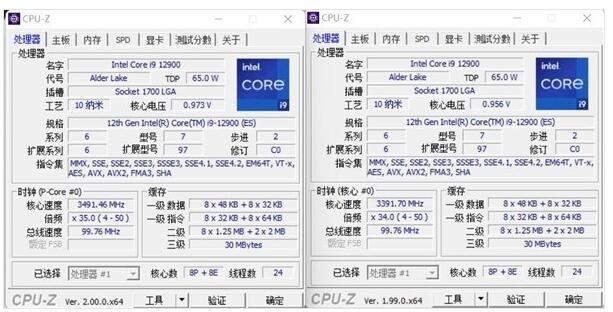 CPU-Z迎来全新2.00版本 改进对DDR5 SPD信息识别