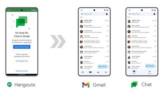 谷歌秋天关闭Hangouts  Google Chat取代
